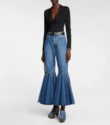 Alaïa Alaïa Le Sabot denim mules | Thumbnail 6