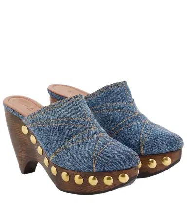 Alaïa Alaïa Le Sabot denim mules | Thumbnail 1