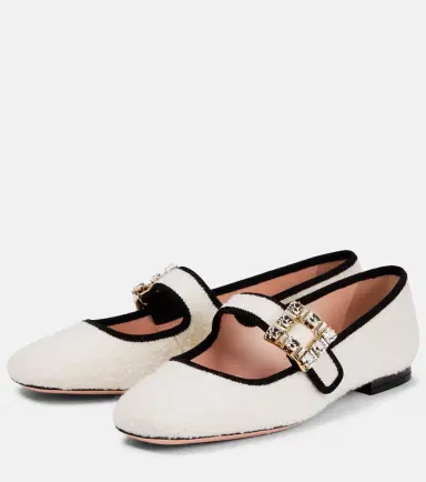 Roger Vivier Très Vivier Babies bouclé flats | Thumbnail 3 Roger Vivier Très Vivier Babies bouclé flats | Thumbnail 3