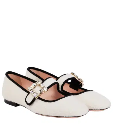 Roger Vivier Très Vivier Babies bouclé flats | Thumbnail 1 Roger Vivier Très Vivier Babies bouclé flats | Thumbnail 1