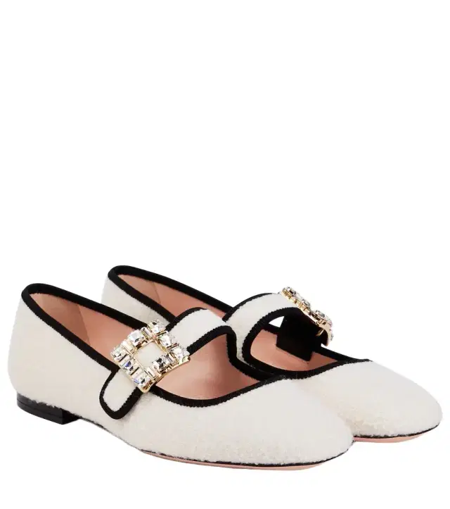 Très Vivier Babies bouclé flats