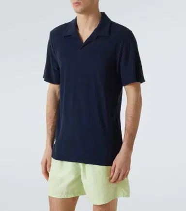 Frescobol Carioca Faustino terry polo shirt | Thumbnail 4 Frescobol Carioca Faustino terry polo shirt | Thumbnail 4