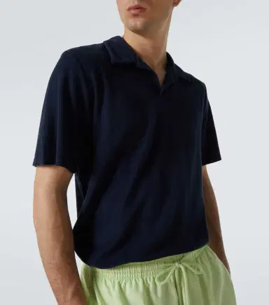Frescobol Carioca Faustino terry polo shirt | Thumbnail 5 Frescobol Carioca Faustino terry polo shirt | Thumbnail 5
