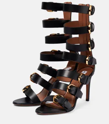 Alaïa Alaïa Buckle leather sandals | Thumbnail 4 Alaïa Alaïa Buckle leather sandals | Thumbnail 4