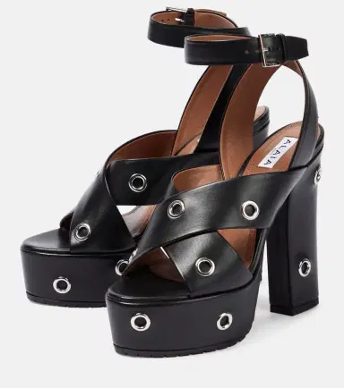 Alaïa Alaïa Eyelet-embellished leather sandals | Thumbnail 4 Alaïa Alaïa Eyelet-embellished leather sandals | Thumbnail 4