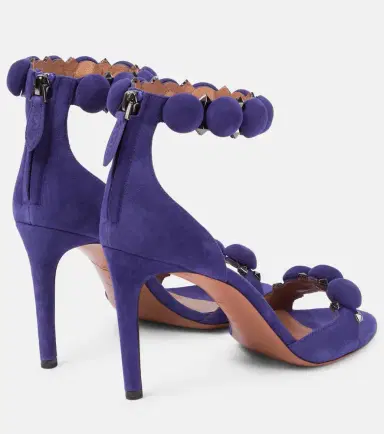 Alaïa Alaïa La Bombe 90 suede sandals | Thumbnail 2