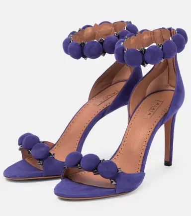 Alaïa Alaïa La Bombe 90 suede sandals | Thumbnail 3