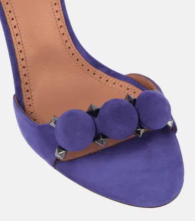 Alaïa Alaïa La Bombe 90 suede sandals | Thumbnail 4