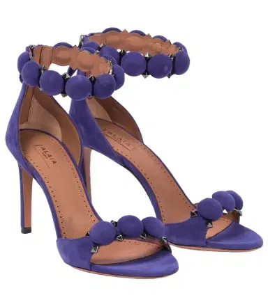 Alaïa Alaïa La Bombe 90 suede sandals | Thumbnail 1