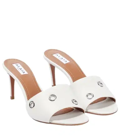 Alaïa Alaïa Oeillets embellished leather sandals | Thumbnail 1 Alaïa Alaïa Oeillets embellished leather sandals | Thumbnail 1