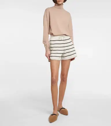 Brunello Cucinelli Striped cotton shorts | Thumbnail 2