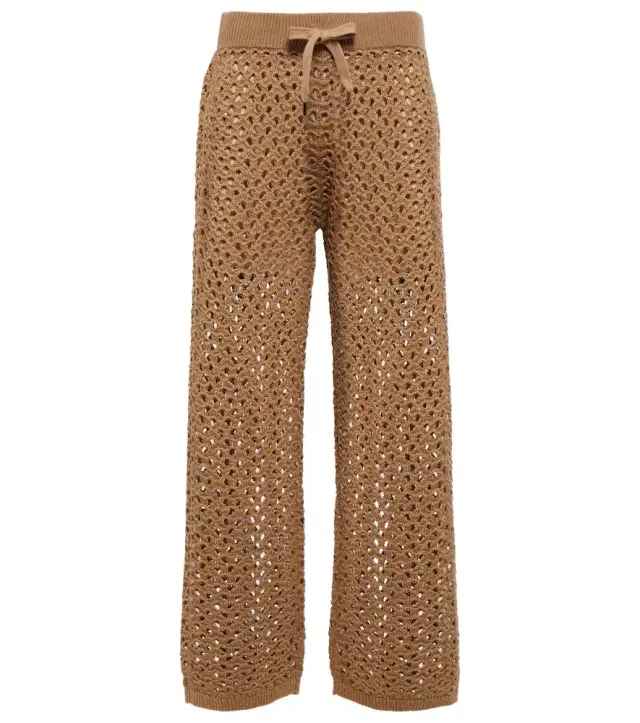 Brunello Cucinelli Cotton, linen and silk sweatpants