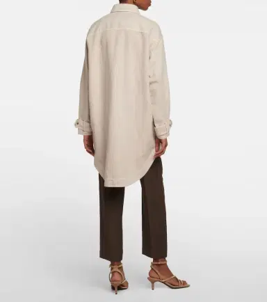 Brunello Cucinelli Cotton and linen overshirt | Thumbnail 5