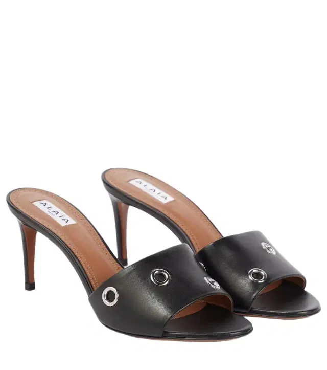 Alaia Alaïa Oeillets embellished leather sandals