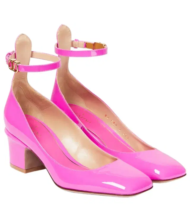 Valentino Garavani Tan-Go patent leather pumps