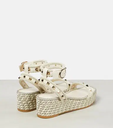 Valentino Garavani Rockstud leather wedge espadrilles | Thumbnail 4 Valentino Garavani Rockstud leather wedge espadrilles | Thumbnail 4