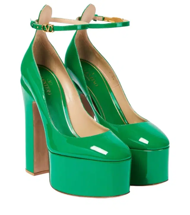 Valentino Garavani Tan-Go 155 leather platform pumps