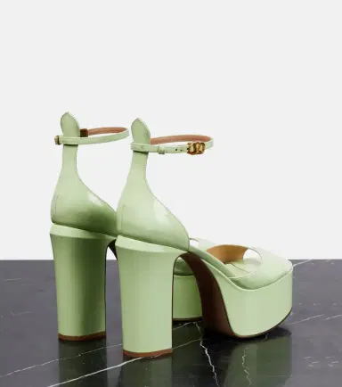 Valentino Garavani VLogo patent leather platform sandals | Thumbnail 2 Valentino Garavani VLogo patent leather platform sandals | Thumbnail 2