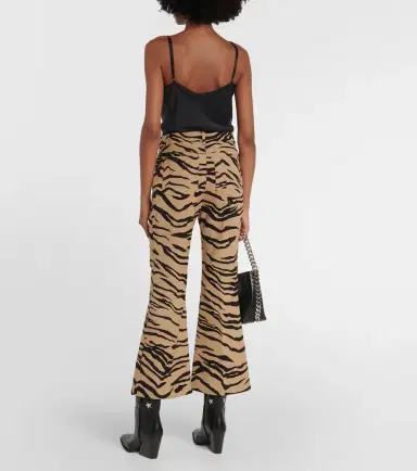 Stella McCartney Tiger-print wool-blend flared pants | Thumbnail 4 Stella McCartney Tiger-print wool-blend flared pants | Thumbnail 4
