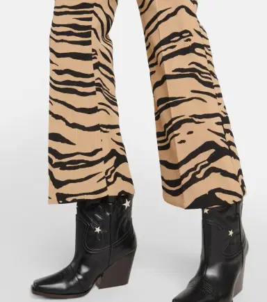 Stella McCartney Tiger-print wool-blend flared pants | Thumbnail 5 Stella McCartney Tiger-print wool-blend flared pants | Thumbnail 5