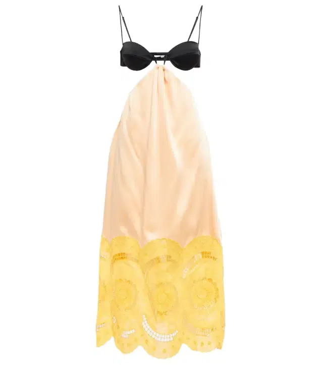 Stella McCartney Embroidered cutout gown