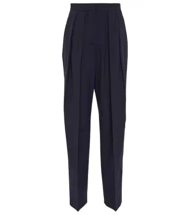 Stella McCartney Pleated high-rise tapered pants | Thumbnail 1 Stella McCartney Pleated high-rise tapered pants | Thumbnail 1
