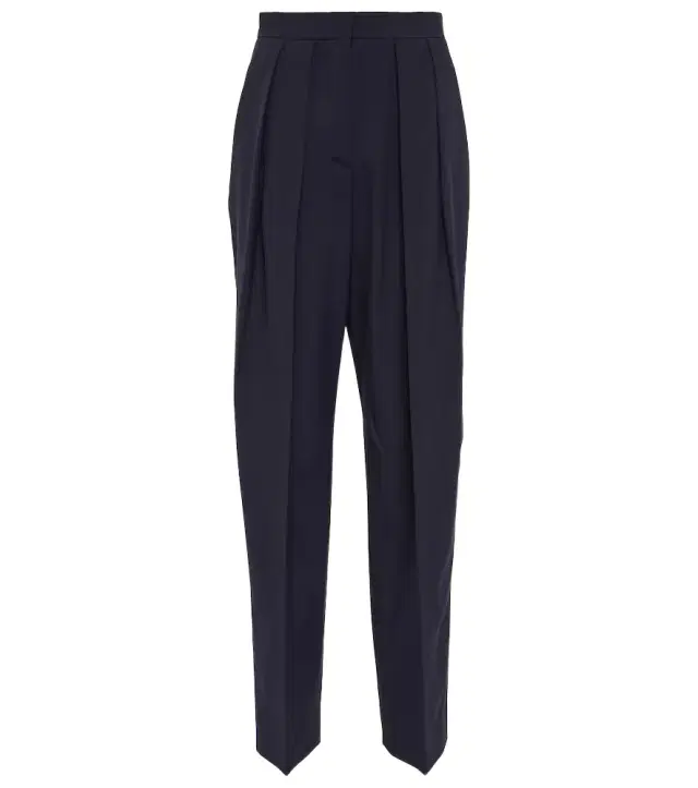 Stella McCartney Pleated high-rise tapered pants