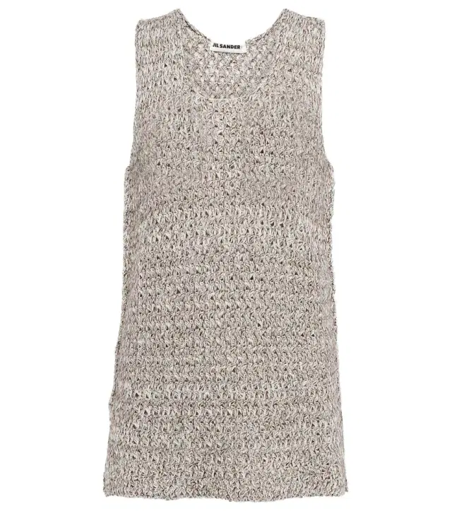 Jil Sander Knitted cotton-blend top