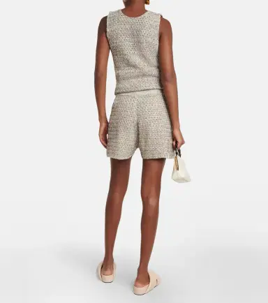 Jil Sander Open-knit cotton-blend shorts | Thumbnail 2