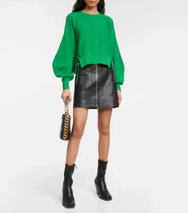 Stella McCartney Cropped cotton sweater | Thumbnail 3
