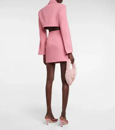 BLUMARINE Cropped crêpe blazer | Thumbnail 5
