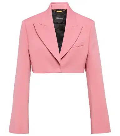 BLUMARINE Cropped crêpe blazer | Thumbnail 1