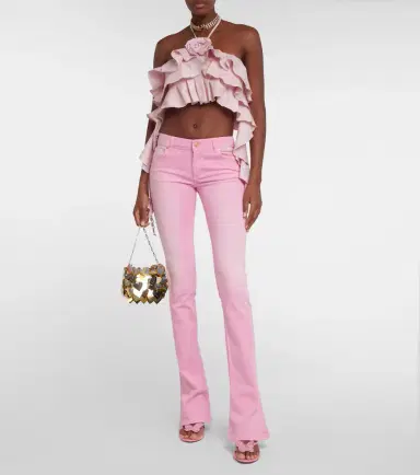 BLUMARINE Ruffled halterneck crop top | Thumbnail 5 BLUMARINE Ruffled halterneck crop top | Thumbnail 5