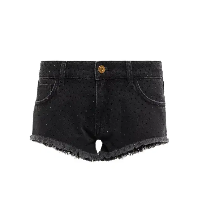 BLUMARINE Low-rise denim shorts