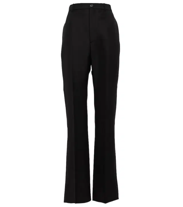 High-rise virgin wool pants