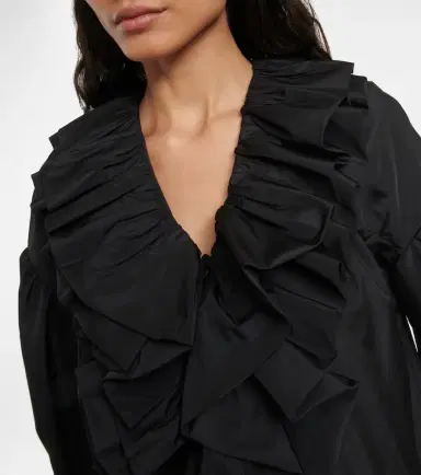 Jil Sander Ruffle-trimmed midi dress | Thumbnail 3