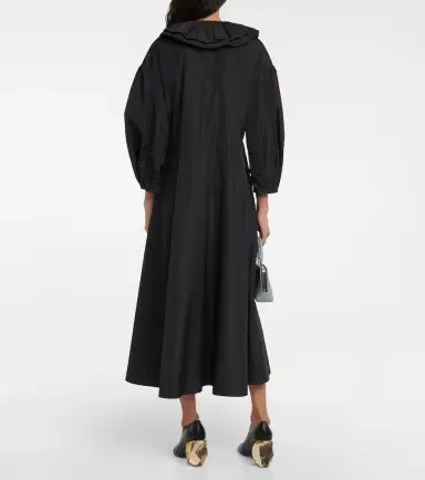 Jil Sander Ruffle-trimmed midi dress | Thumbnail 5
