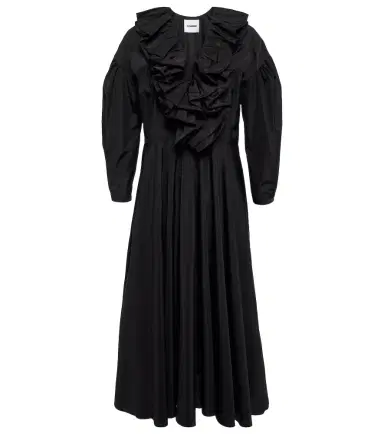 Jil Sander Ruffle-trimmed midi dress | Thumbnail 1