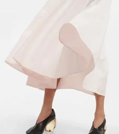 Jil Sander Ruffle-trimmed midi dress | Thumbnail 2