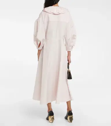 Jil Sander Ruffle-trimmed midi dress | Thumbnail 4
