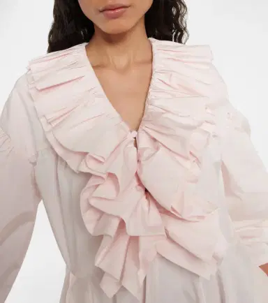 Jil Sander Ruffle-trimmed midi dress | Thumbnail 5