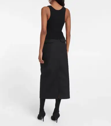 Wardrobe.NYC Wardrobe. NYC Ribbed-knit cotton-blend tank top | Thumbnail 4