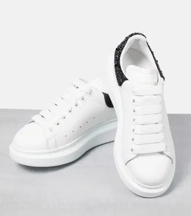 Alexander McQueen Oversized embellished leather sneakers | Thumbnail 4 Alexander McQueen Oversized embellished leather sneakers | Thumbnail 4