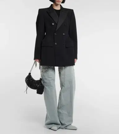 Balenciaga Hourglass double-breasted wool blazer | Thumbnail 5