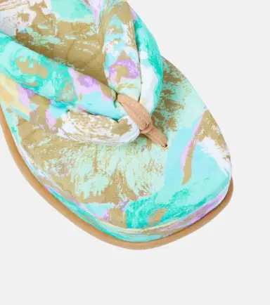 Dries Van Noten Floral-printed platform thong sandals | Thumbnail 4