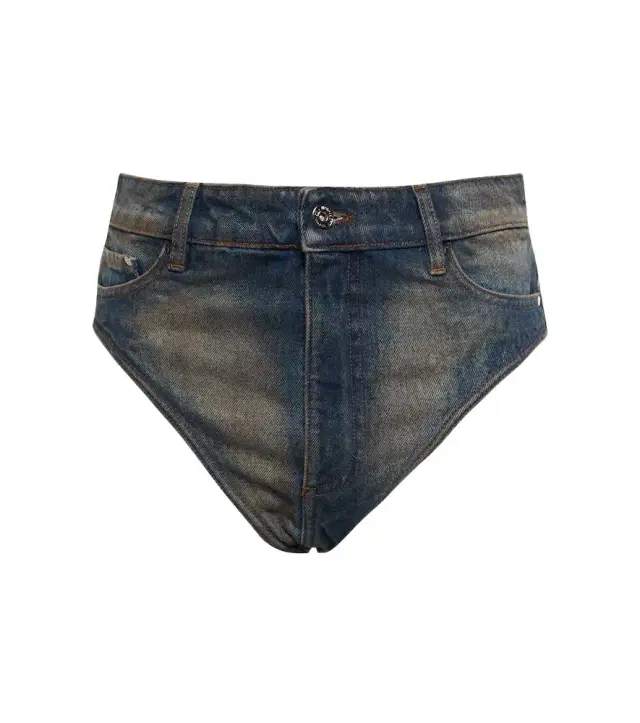 Y/Project Janty high-rise denim shorts