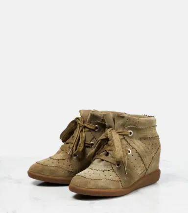 Isabel Marant Bobby suede wedge sneakers | Thumbnail 2 Isabel Marant Bobby suede wedge sneakers | Thumbnail 2