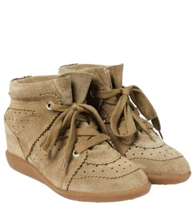 Isabel Marant Bobby suede wedge sneakers | Thumbnail 1 Isabel Marant Bobby suede wedge sneakers | Thumbnail 1