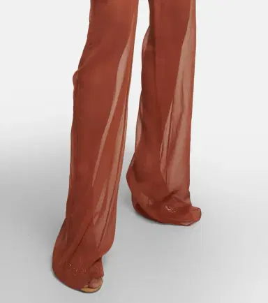 Nensi Dojaka Mid-rise wide-leg silk pants | Thumbnail 3