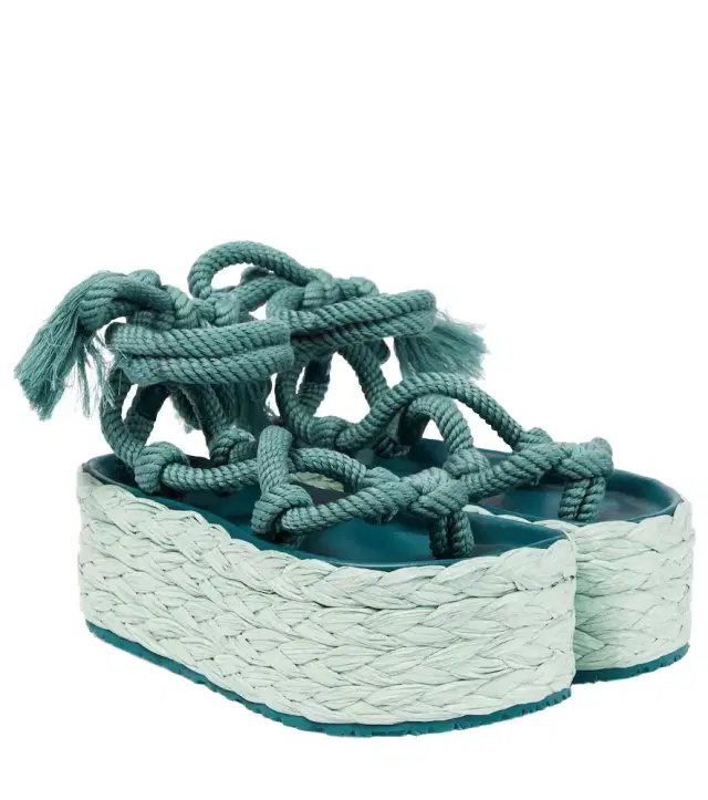 Isabel Marant Elif platform espadrille sandals
